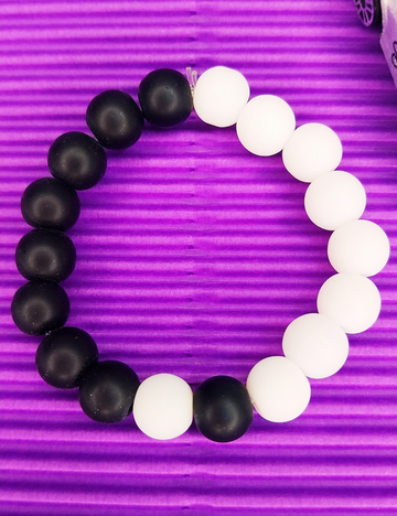 Classic Black & White Bracelet - Boys (4-8yrs)
