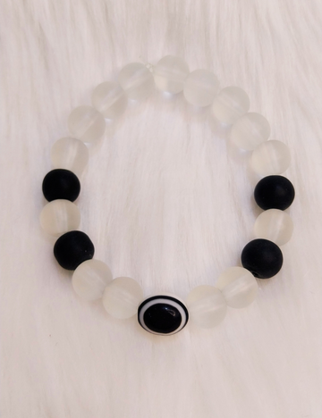 Mono Shield Evil Eye Bracelet – Boys (9–14yrs)