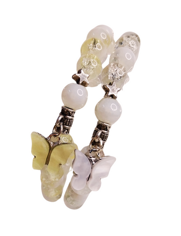 Butterfly Charm - Crackle Bracelet โ Girls (15+Yrs)