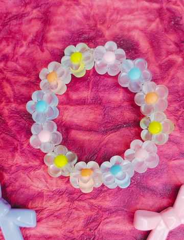 Daisy Flower Frosted Bracelet - Girls (4-8yrs)