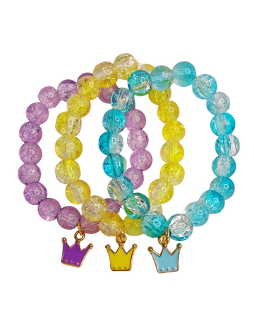 Princess Crown Charm Bracelet – Girls (4-8yrs)
