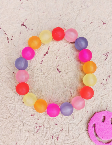 Neon Pop Bead Bracelet - Girls (4-8yrs)