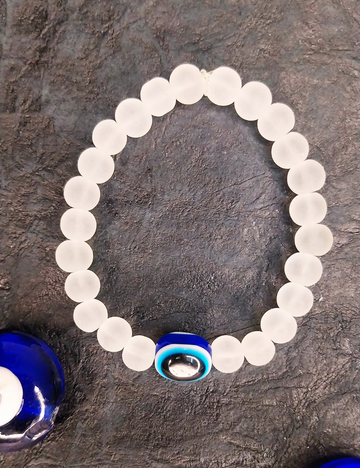 Frost Bead Evil Eye Bracelet - Unisex (4-8yrs)