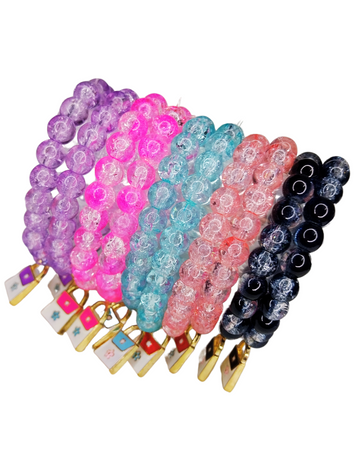 Crackle Hand-Bag Charm Bracelet - Girls (9-14yrs)