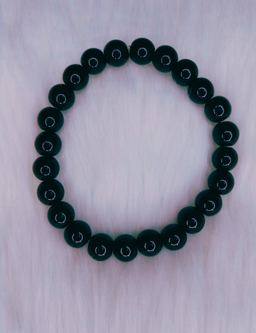 Glossy Black Jelly Bracelet โ Unisex (15+Yrs)