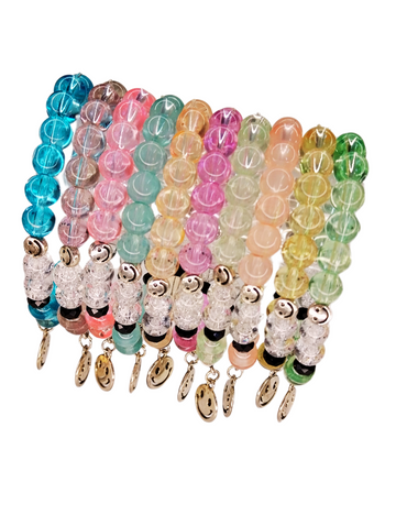 Transparent Bracelet with Smiley Charm – Girls (15+Yrs)