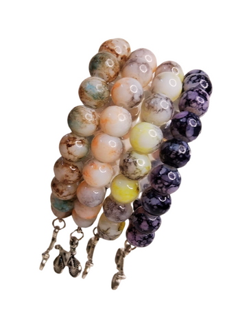 Marble Bead Bicycle Charm Bracelet - Boys (4–8yrs)