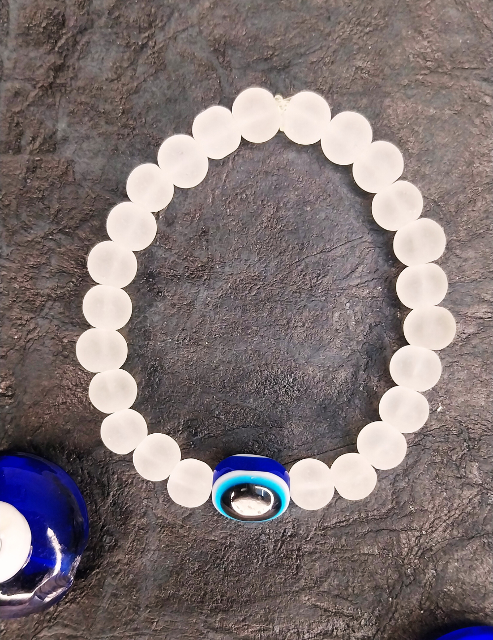 Frost Bead Evil Eye Bracelet - Unisex (4-8yrs)