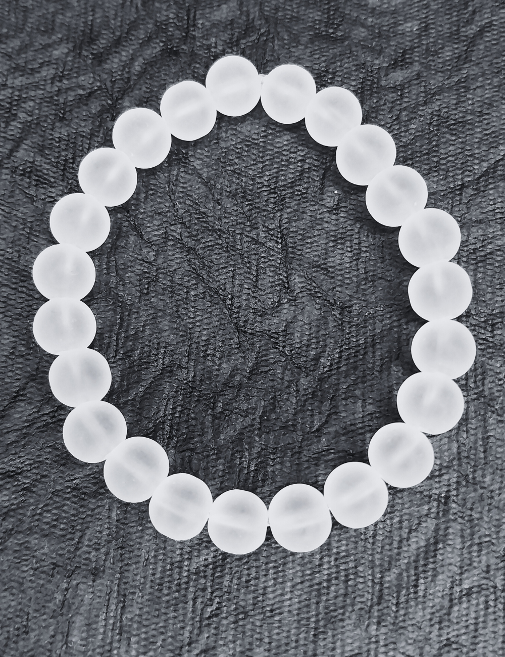 Stylish White Matte Bracelet – Unisex (15+Yrs)